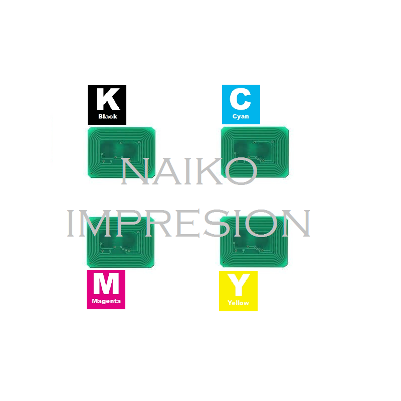 Chips compatibles Oki Executive ES9410/ ES9420. 1 chip de cada color CMYK